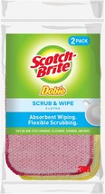 Scotch-Brite Dobie Scrub &amp; Wipe Cloths- Sponge Cloths for Cleaning Kitchen- Bath - £13.62 GBP