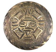 Vintage Sterling Silver Aztec Mayan Sun Signed Hecho En Mexico Brooch Pe... - $37.95