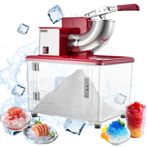 VEVOR Commercial Ice Crusher 661LBS/H, 350W Electric Snow Cone Machine, Red - €132,15 EUR