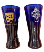 House of Blus &amp; Norwegian Dream Blue Tall Shot Glass Shooters - $9.85