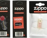 Zippo Oil Lighter Maintenance Supplies Set Cotton Wick Flint Genuine - £18.58 GBP