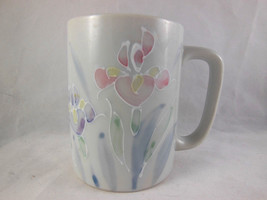 Otagiri Japan Mug Collectible with Iris Floral Design Floral Lite Very P... - $5.53