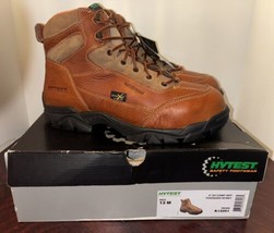 Men&#39;s Hytest 6&quot; EH Comp WPF Poronxrd Intmet Safety Boot, Size 13 M - Brown - $123.74