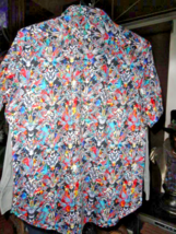 Robert Graham Banyon Multicolor Short Sleeve   Classic Fit Size XL NWTS image 2