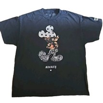 Disney Neff Shirt Mens 2XL Black Short Sleeve Mickey Floral Bandana Casu... - $281.73 MXN
