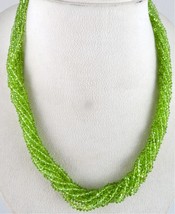 Natürliche Peridot Perlen Rund Knopf 10 L 445 Kt Grün Edelstein Silber... - $240.68 CAD