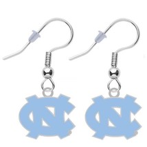 Womens UNC Univeristy of North Carolina Tarheels Tar Heels Logo Earrings Pierced - £11.42 GBP