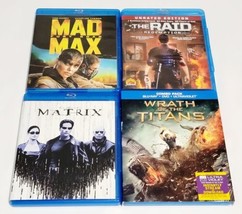 Mad Max: Fury Road, The Raid, Matrix &amp; Wrath Of The Titans Bluray Movies - £9.26 GBP
