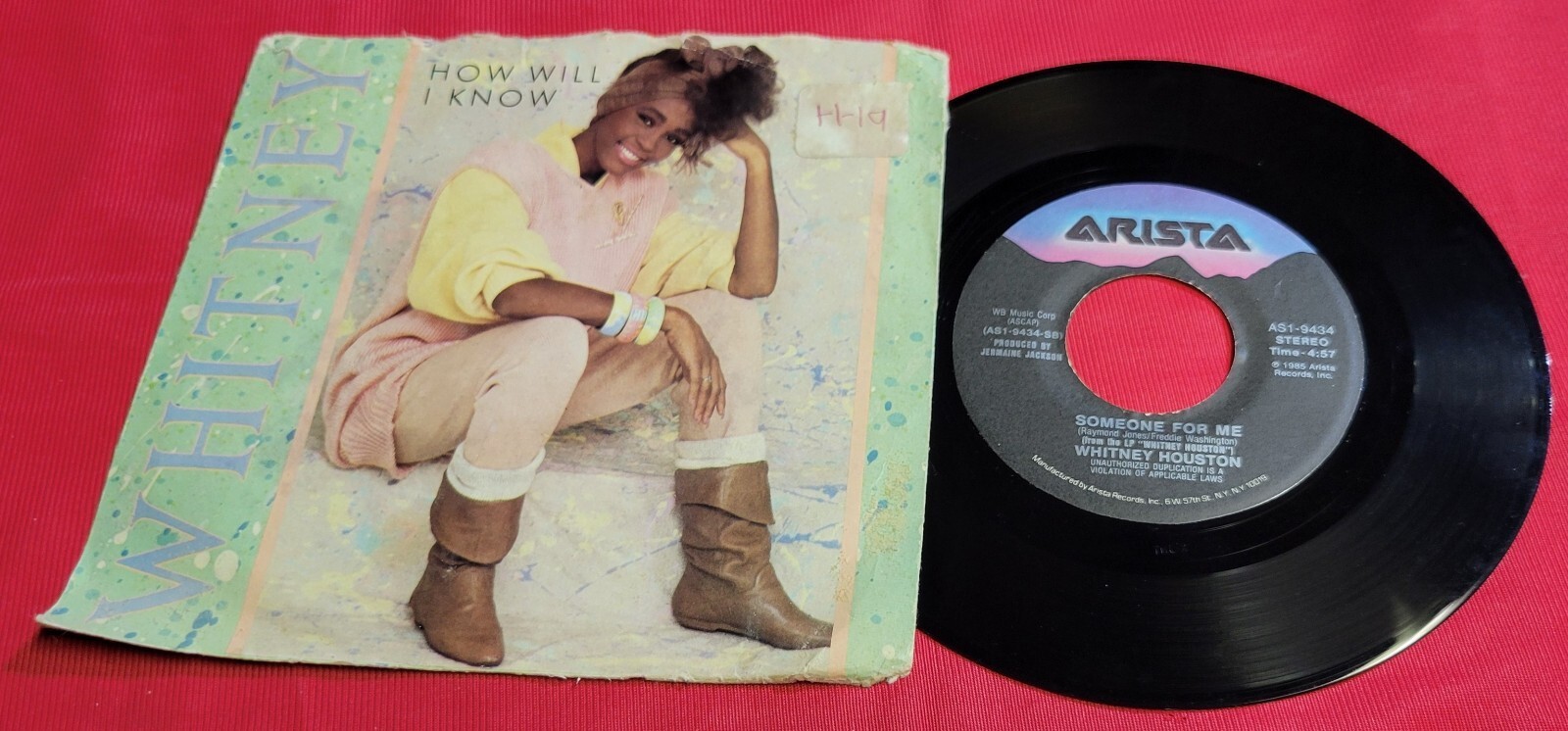 Whitney Houston - How Will I Know - Someone for Me - Arista - 45 RPM Record - $5.93