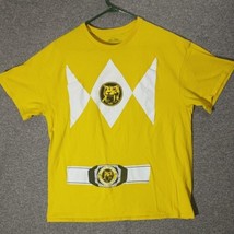 Power Rangers Shirt Yellow Graphic Youth XL Short Sleeve T-Shirt - £6.99 GBP