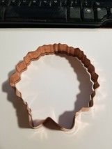 Never Used - Crate And Barrel Copper Cookie Cutter - Wreath 4&quot; - $2.96