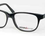 Vienna Design Von Mpg UN346-01 Schwarz Brille Rahmen 51-17-145mm Österreich - $58.51