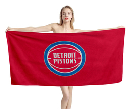 Detroit Pistons NBA Beach Towel Swimming Pool Holiday Vacation Memento Gift - £18.09 GBP+
