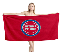 Detroit Pistons NBA Beach Towel Swimming Pool Holiday Vacation Memento Gift - £18.21 GBP+