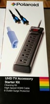 Polaroid UHD TV Accessory Starter Kit - 6 Outlet Surge Protector + HDMI - $8.33
