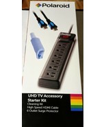 Polaroid UHD TV Accessory Starter Kit - 6 Outlet Surge Protector + HDMI - £6.55 GBP