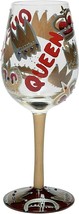 Lolita Love My Wine Queen Hand Painted Tiara Crown Hand Painted Glass GL... - $39.99