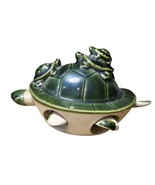 Vintage Nodding Bobblehead Ceramic Mama &amp; 3 Babies Turtle Figurine - €14,85 EUR