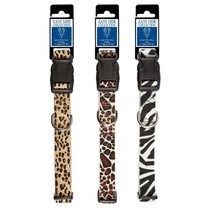 Animal Print Dog Collars Safari Patterns Cheetah Zebra Leopard Print Choose Size - £10.98 GBP+