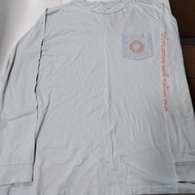 Vineyard Vines T-Shirt Men&#39;s XL Long Sleeve Crew Neck Pocket Graphic Log... - £13.44 GBP