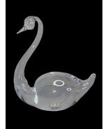 Kosta Boda Sweden Lead Crystal Swan Art Glass Paperweight Figurine Sculp... - £32.97 GBP