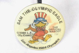 Vintage Pin Button1984 Los Angeles Olympics Star in Motion Sam Eagle Mascot - £7.87 GBP