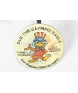 Vintage Pin Button1984 Los Angeles Olympics Star in Motion Sam Eagle Mascot - $183.76 MXN