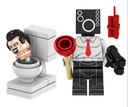 Building Block Audio Man Skibidi Toilet TV Show Cartoon Minifigure Custom - £4.76 GBP
