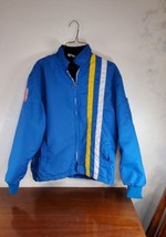 VTG The Great Lakes Sherpa Lined Racer Windbreaker 70s Jacket Sportswear Med USA - £35.96 GBP