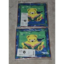 NEW 2 Ikea Lejon Nalle 16x16 Pillow Covers Lot Teddy Bear Reading Book Bird - £44.38 GBP