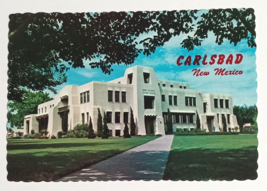 Eddy County Courthouse Downtown Carlsbad New Mexico NM UNP Postcard c1970s 4x6 - $5.99