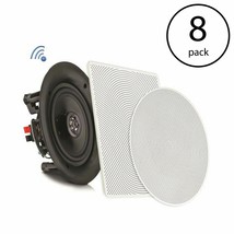 Pyle 8 Inch 2 Way 250W Flush Mount Bluetooth Ceiling Wall Speakers (8 Pack) - £363.89 GBP