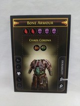 Path Of Exile Exilecon One Punch Bone Armour Chaos Corona Rare Trading Card - £154.64 GBP