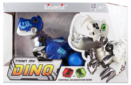 Silverlit Train My Dino Interactive Remote Control Dinosaur Blue - £44.20 GBP