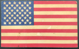 1961 Indiana Bank &amp; Trust Co Free 50 Star USA Flag Ad Trade Postcard Ft Wayne - £9.69 GBP