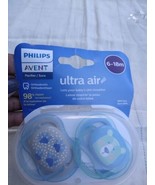 Philips Avent Ultra Air 2-Pack Orthodontic Pacifiers W/ Carrying Case 6-... - $8.42