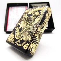 Phoenix Black Gold Engraved 2 Sides Zippo 2024 MIB - £70.63 GBP