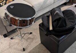 EASTROCK TIGER STRIPE Snare Drum Set 14X5.5 FOR Students Beginners w/GIG... - $84.15