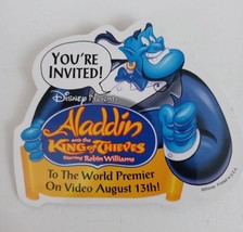 Vintage Disney Presents Aladdin And The King Of Thieves Movie Promo Pin Button - £6.48 GBP