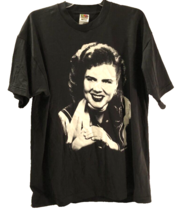 Patsy Cline PCE Fruit Loom C&amp;W Vintage 90s Single Stitched Black T-Shirt XL - $53.23