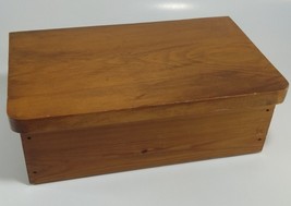 Wood Jewelry / Trinket / Keepsake / Storage Box with Hinged Top - £31.45 GBP