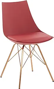 Osp Home Furnishings Oakley Mid-Century Modern Bucket Chair, Desert Rose - $206.99