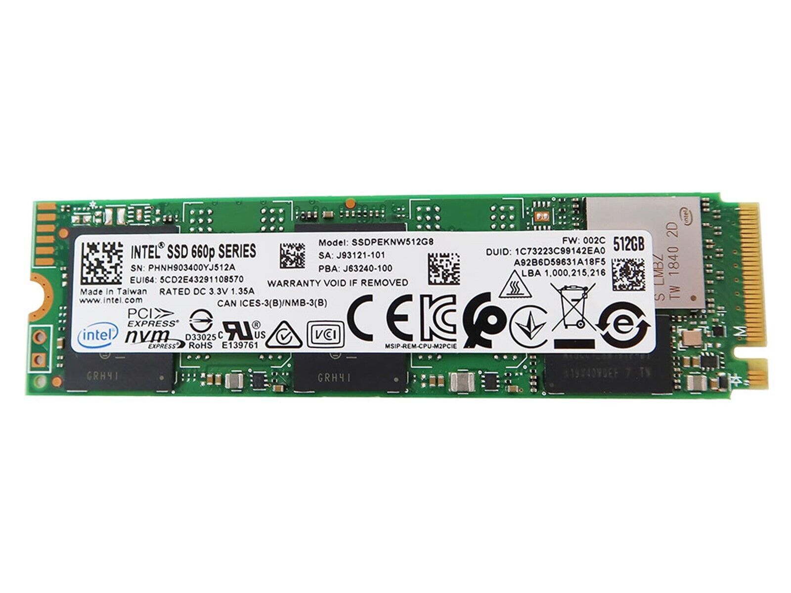 Intel 660P SSDPEKNW512GB 512GB Qlc M.2 2280 and similar items