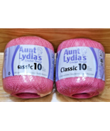 Aunt Lydias Classic 10 Crochet Thread 100% Mercerized Cotton French Rose... - $18.13