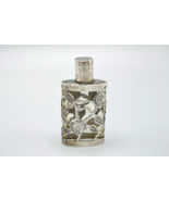 Mexican Silver Overlay Perfume Snuff Bottle Sterling 925 Taxco Etched Fl... - £37.99 GBP