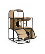 Prevue Hendryx 45.5 x 31 x 42.5 in. Pet Catville Townhome Leopard Print - $219.79 CAD
