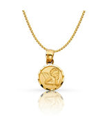 14K GOLD ANGEL RELIGIOUS NECKLACE - £137.32 GBP+