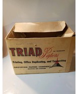 Rare Vintage Cardboard Shipping Container GROVETON PAPER COMPANY Groveto... - $17.60