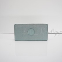 NWT Kipling KI2073 Jolin Slim Wallet Bifold Polyamide Serene Green Etched Silver - £27.90 GBP