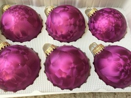 Christmas by Krebs Elegant Glass Christmas Balls Purple Plum 2-1/2&quot; x30 ... - €70,17 EUR